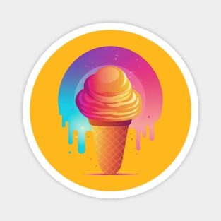 Ice cream rainbow Magnet